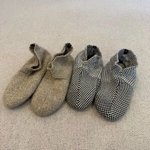 Quince Women's Slippers - Tan and Gray